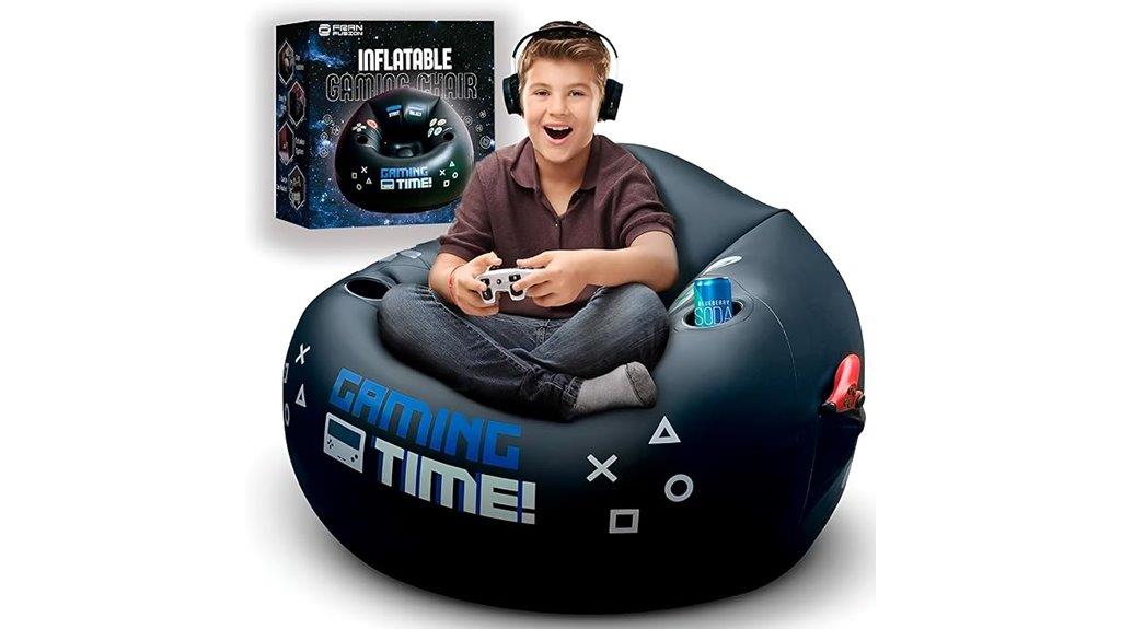 kids inflatable gaming chair