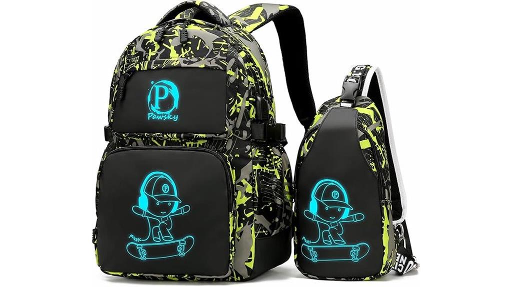 kids school backpack with usb