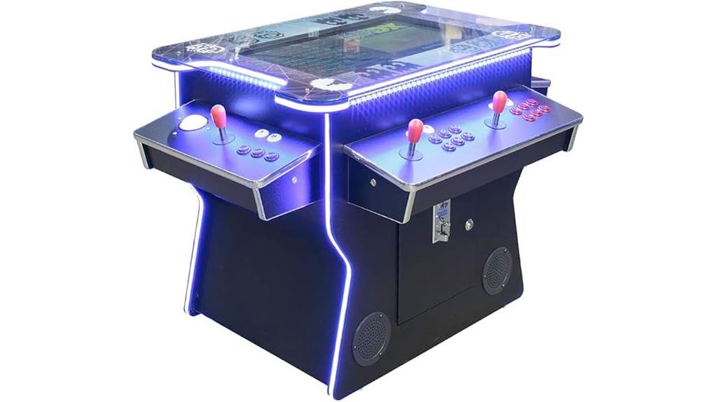 led lit arcade machine