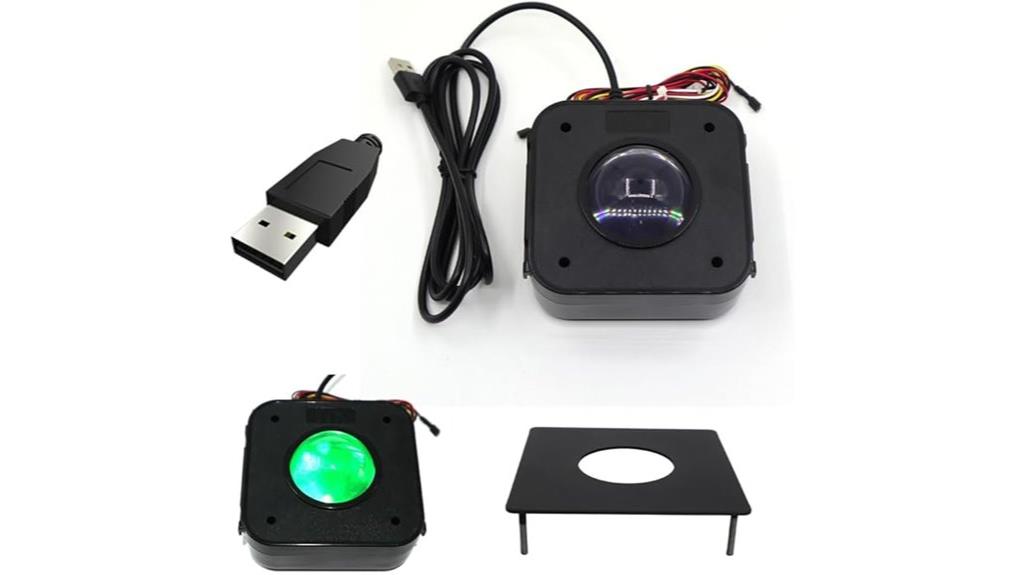 led lit arcade trackball