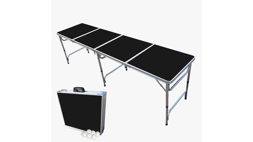 led lit folding beer pong