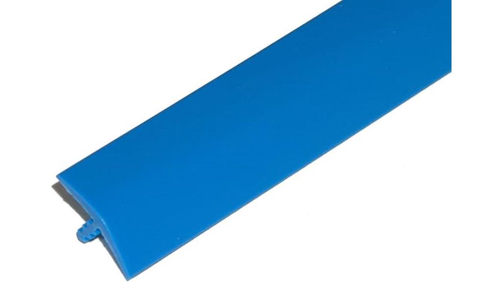 light blue plastic moulding