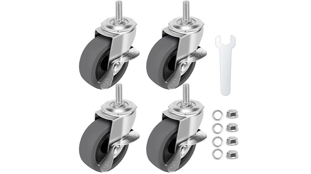 locking swivel caster wheels