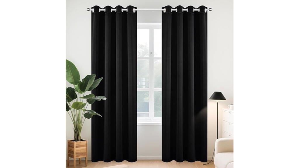 long blackout curtain length