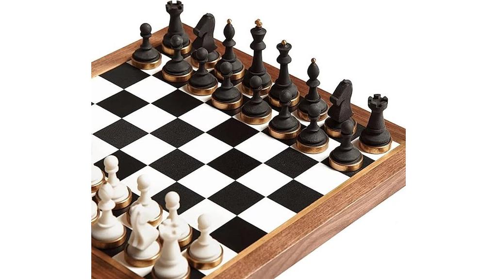 luxury wooden chess set