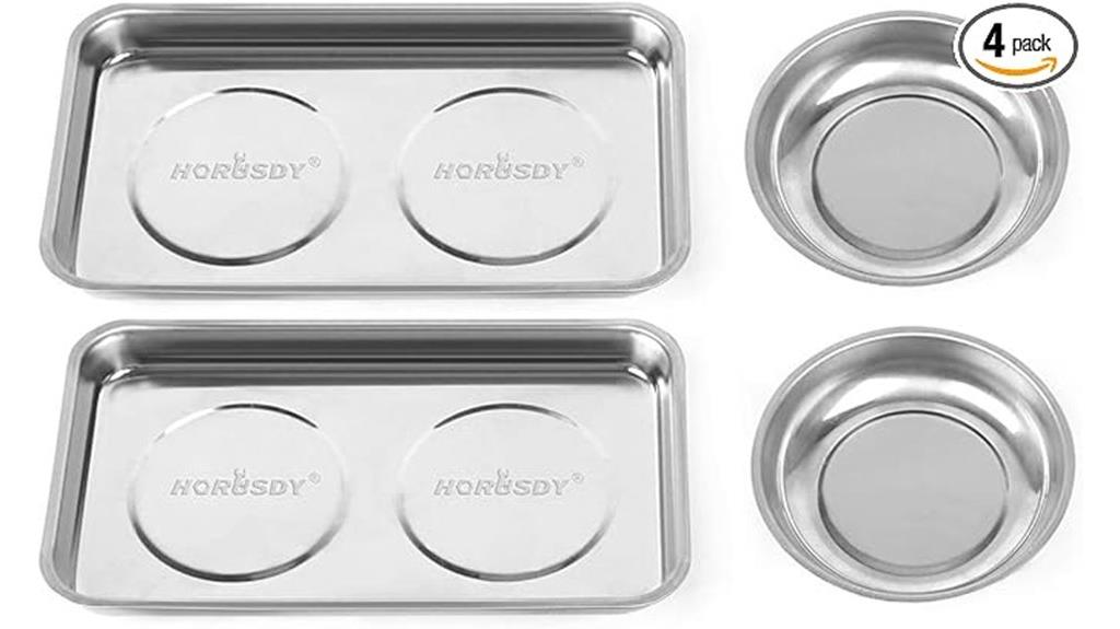 magnetic 4 piece parts tray