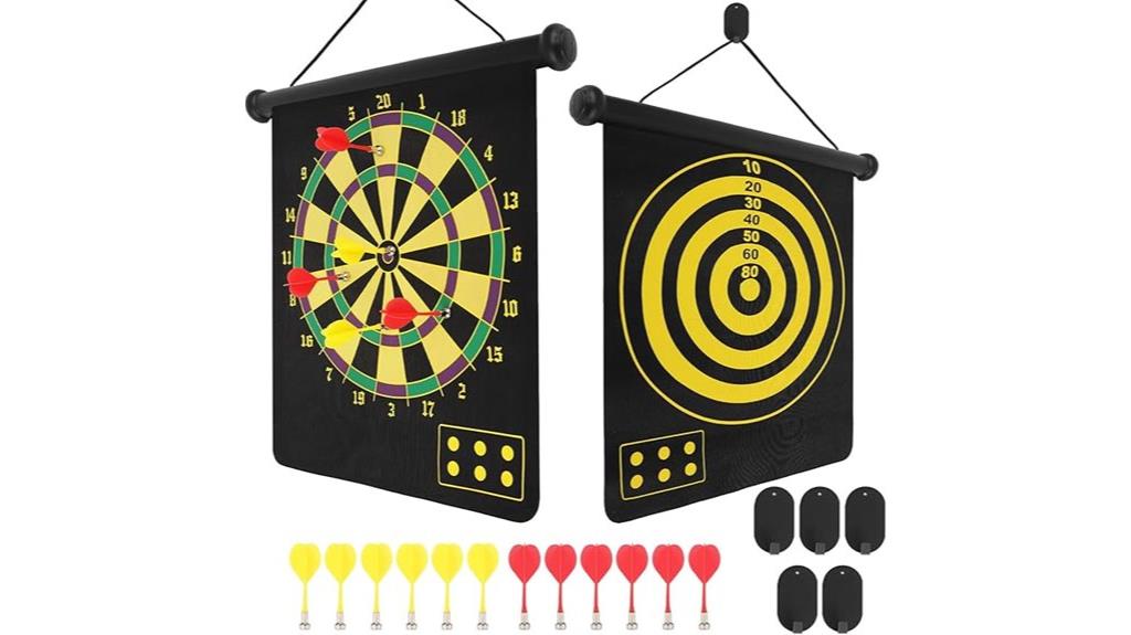 magnetic dart game set
