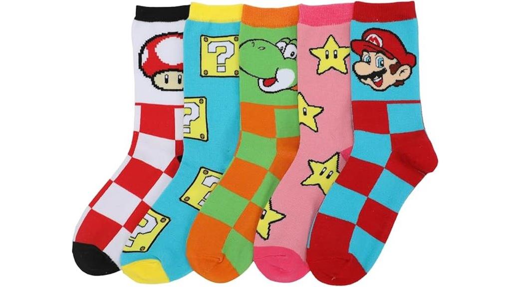 mario themed sock pack