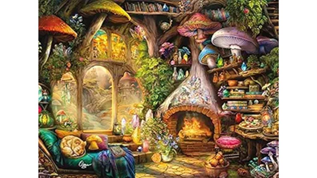 merry mushroom cottage puzzle