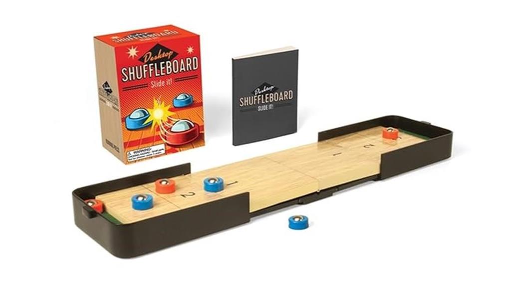 mini desktop shuffleboard game