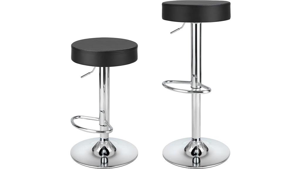 modern pu leather bar stools