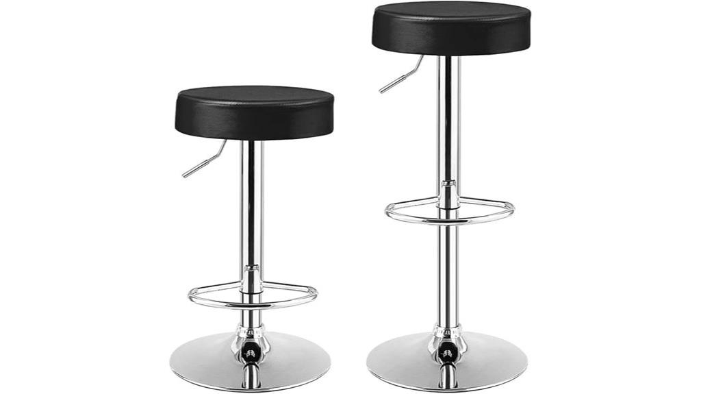 modern swivel backless barstools