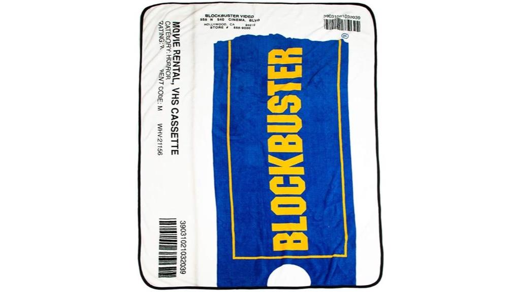 movie themed fleece blanket