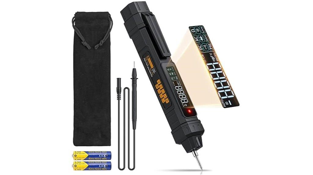 multimeter with voltage tester