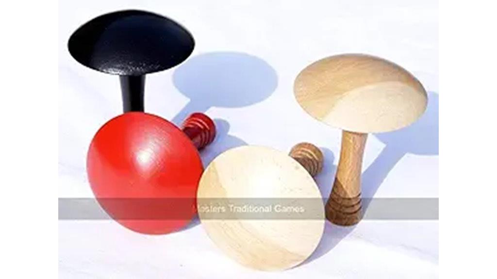 natural wood mushroom set