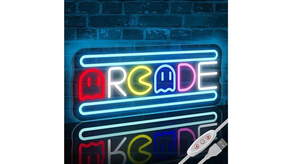 neon led gaming sign