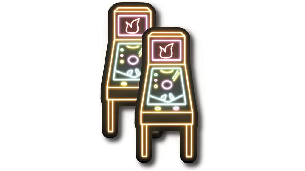 neon pinball stickers pack