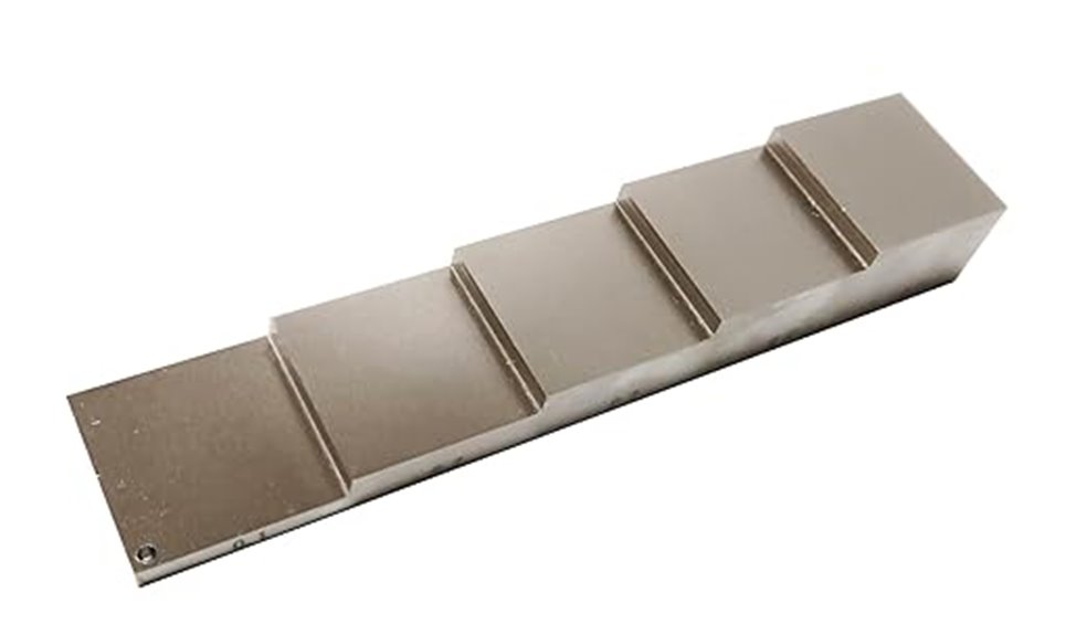 nickel plated ultrasonic calibration block
