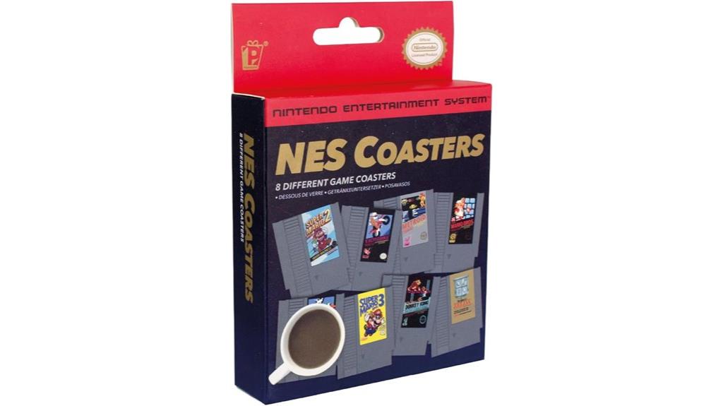 nintendo nes coaster set