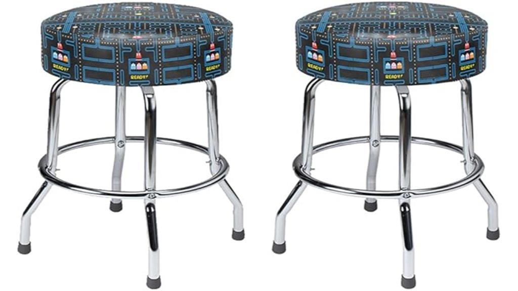 pac man arcade cocktail stools