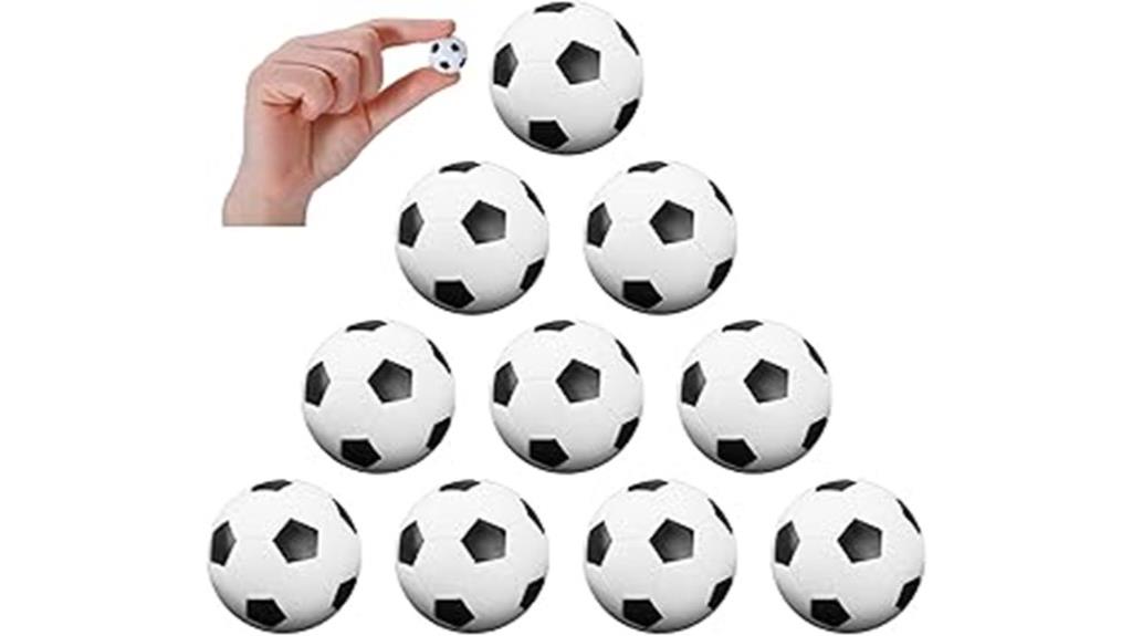 pack of ten foosballs