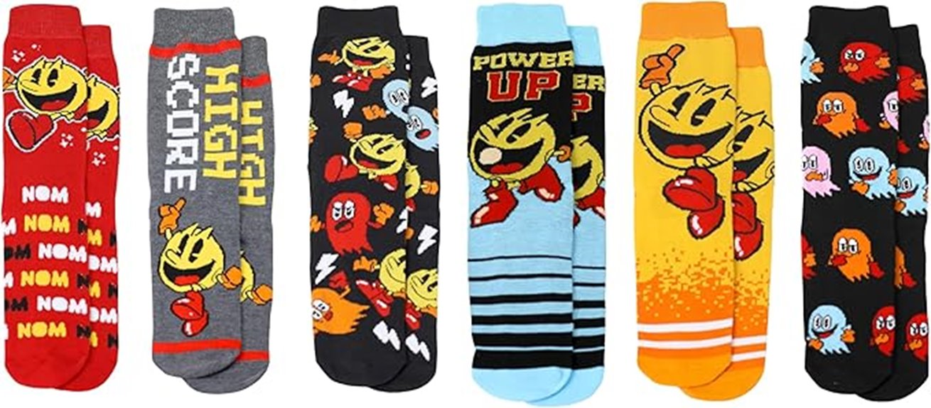 pacman arcade sock set