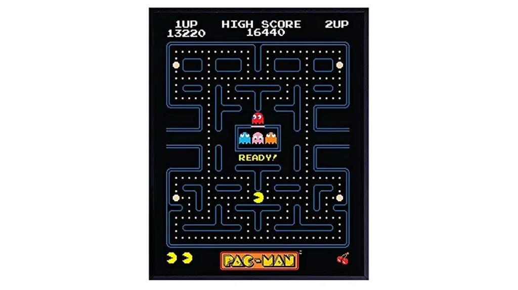 pacman arcade wall poster