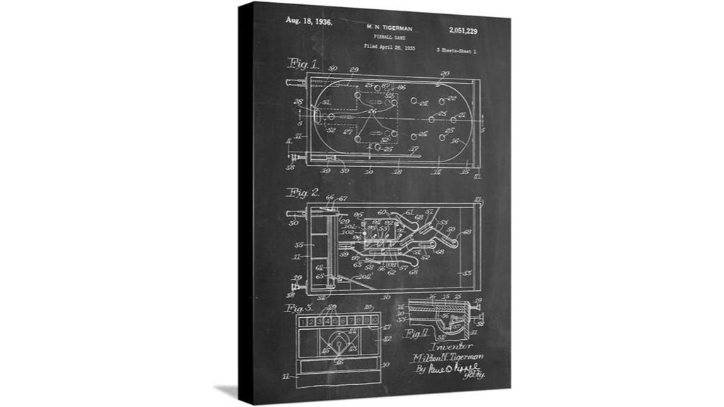pinball patent canvas