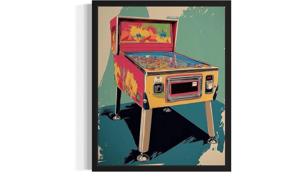 pinball pop art poster