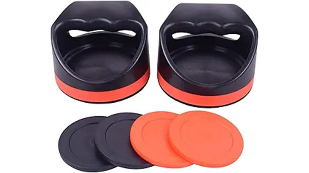 plastic air hockey pushers