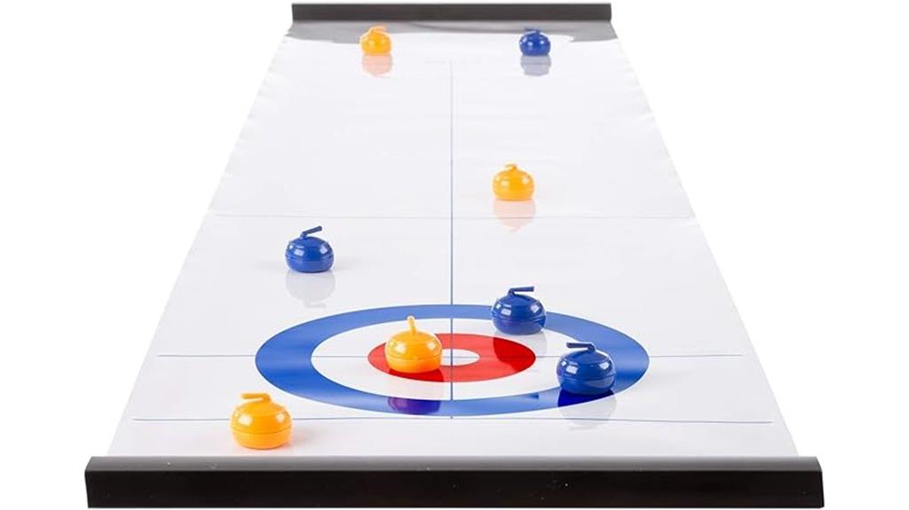 play tabletop curling game