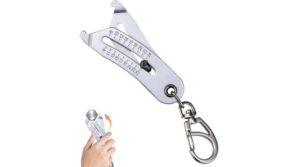 portable bolt size finder