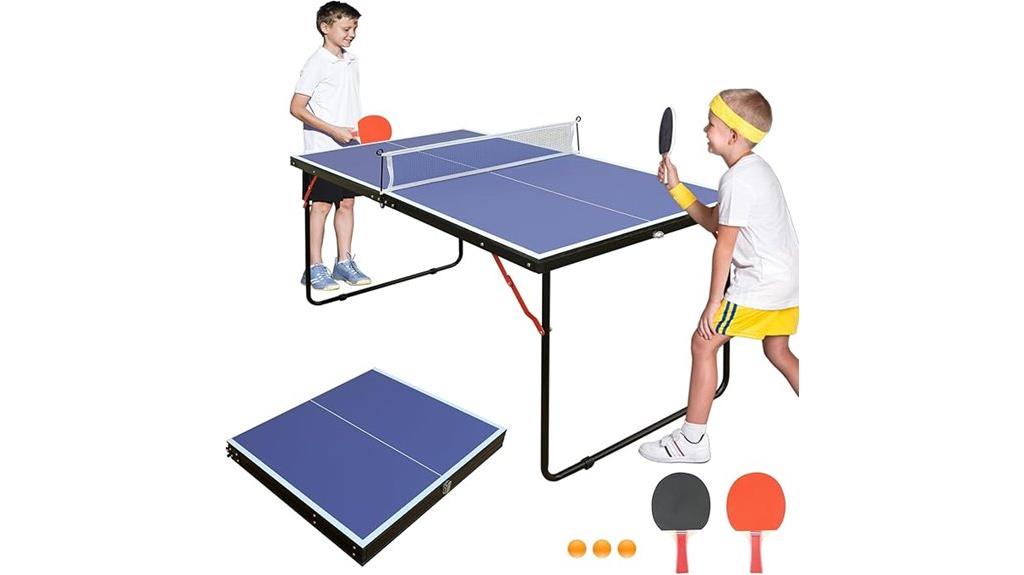 portable foldable ping pong set