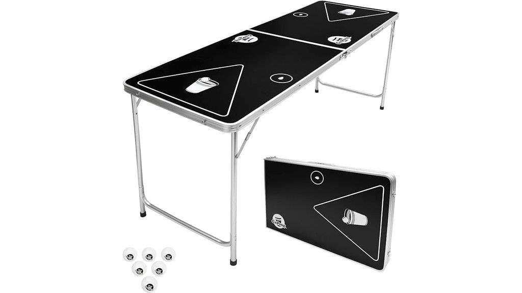 portable folding beer pong