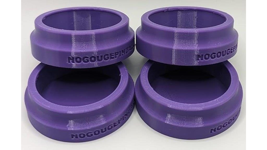 purple rubber caster feet