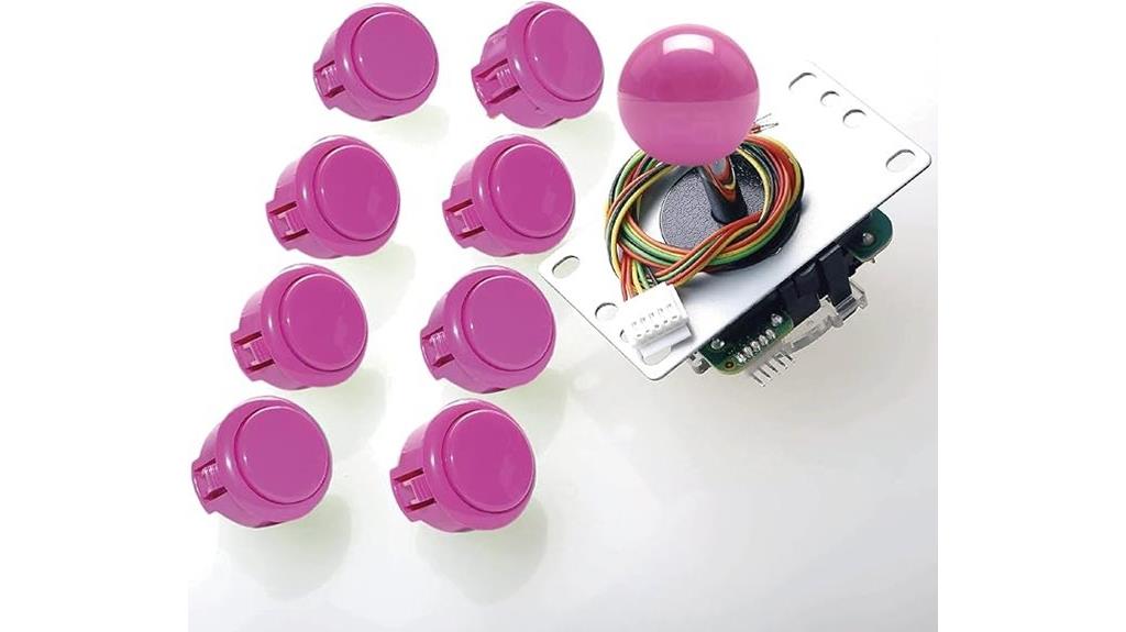 purple sanwa joystick bundle