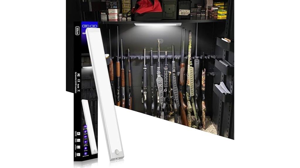 rechargeable led gun safe light