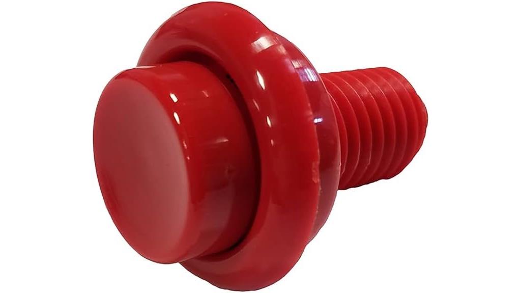 red pinball flipper button