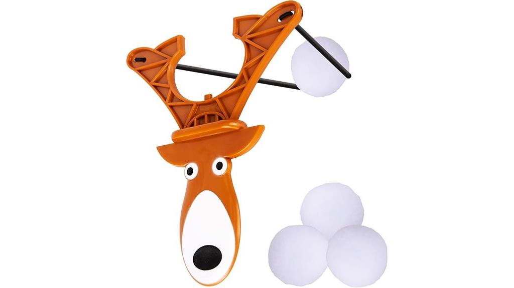 reindeer snowball fight toy