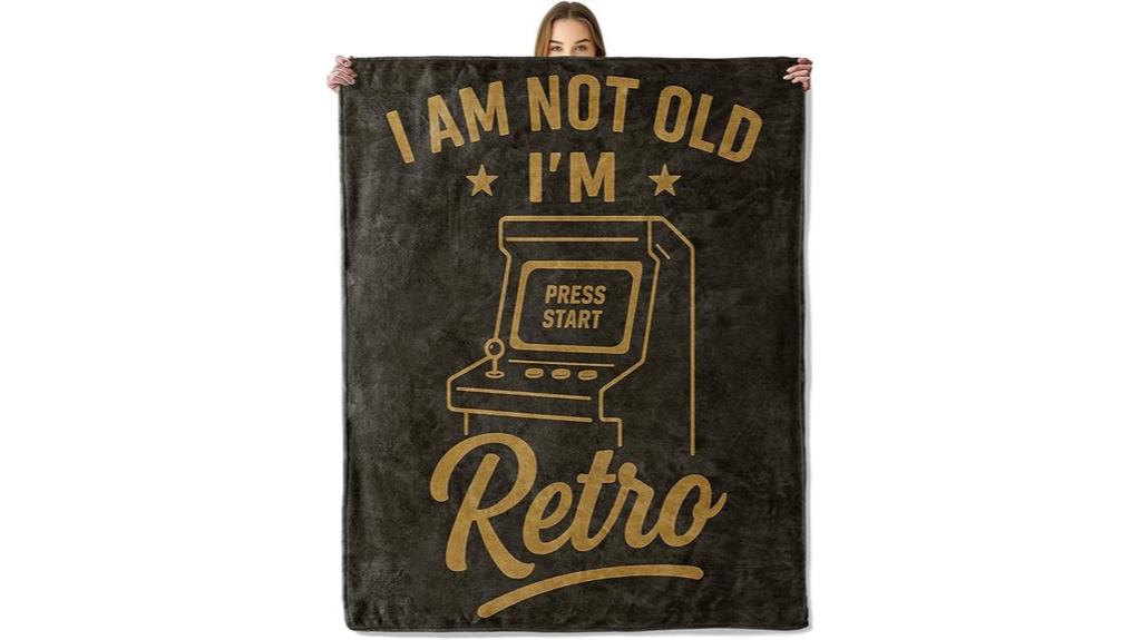 retro arcade game blanket