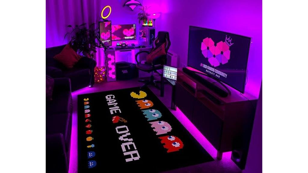 retro arcade game rug