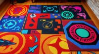 retro arcade rug collection