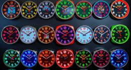 retro arcade wall clocks