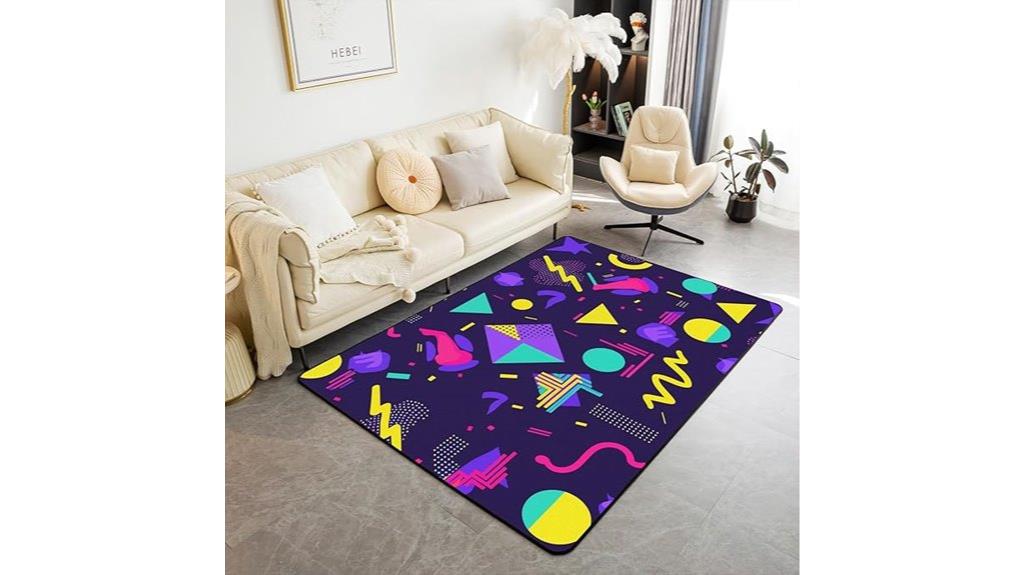 retro memphis rug