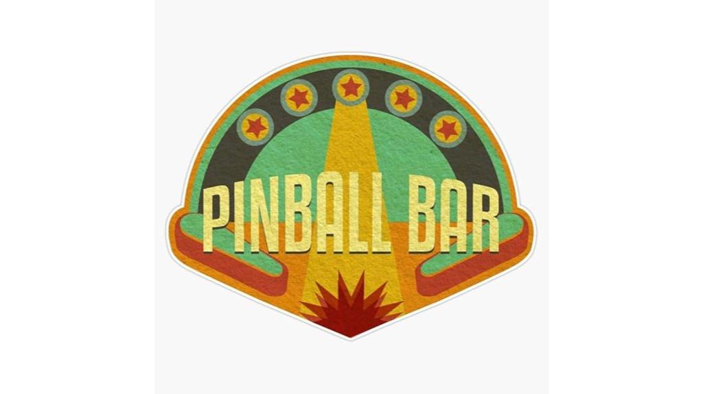 retro pinball bumper sticker