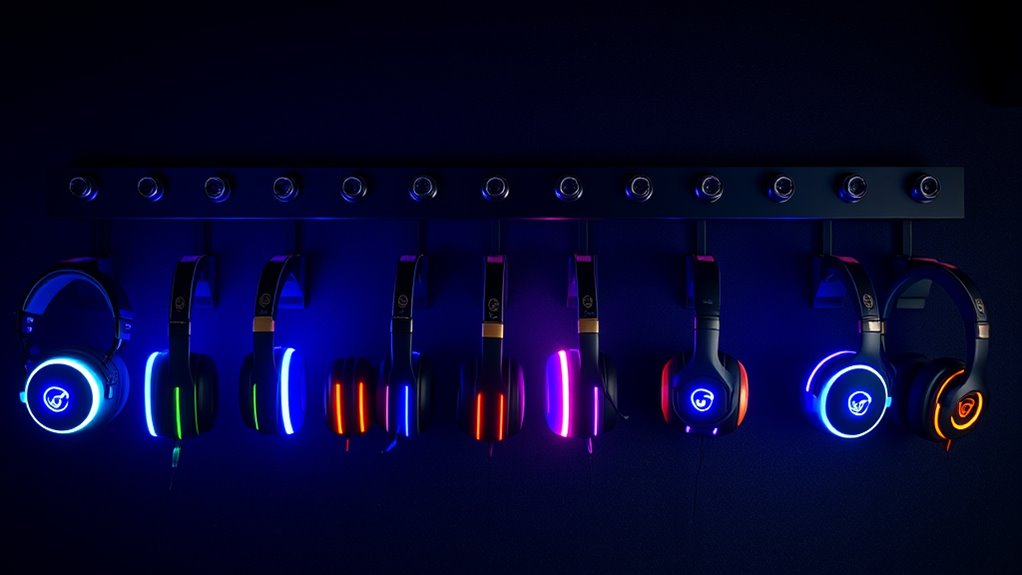 rgb lit headset hanger