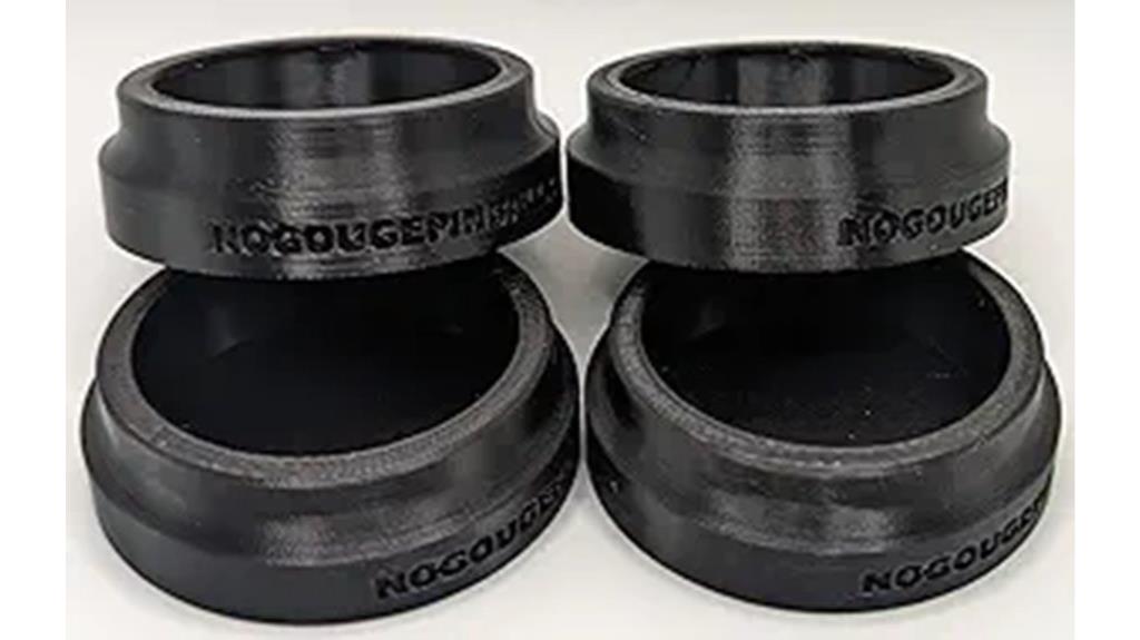 rubber caster foot set