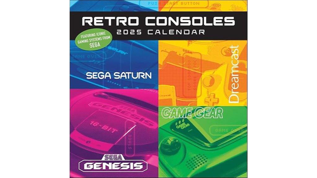 sega retro gaming calendar