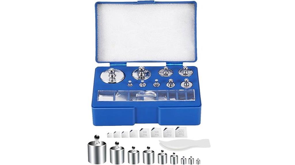 set of 17 calibration weights