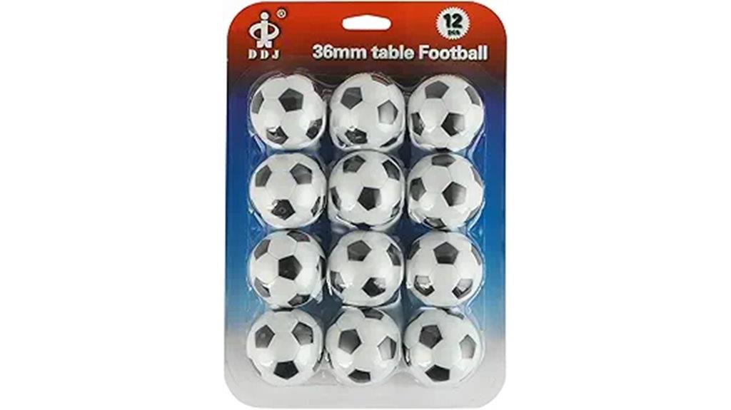 set of twelve mini soccer balls